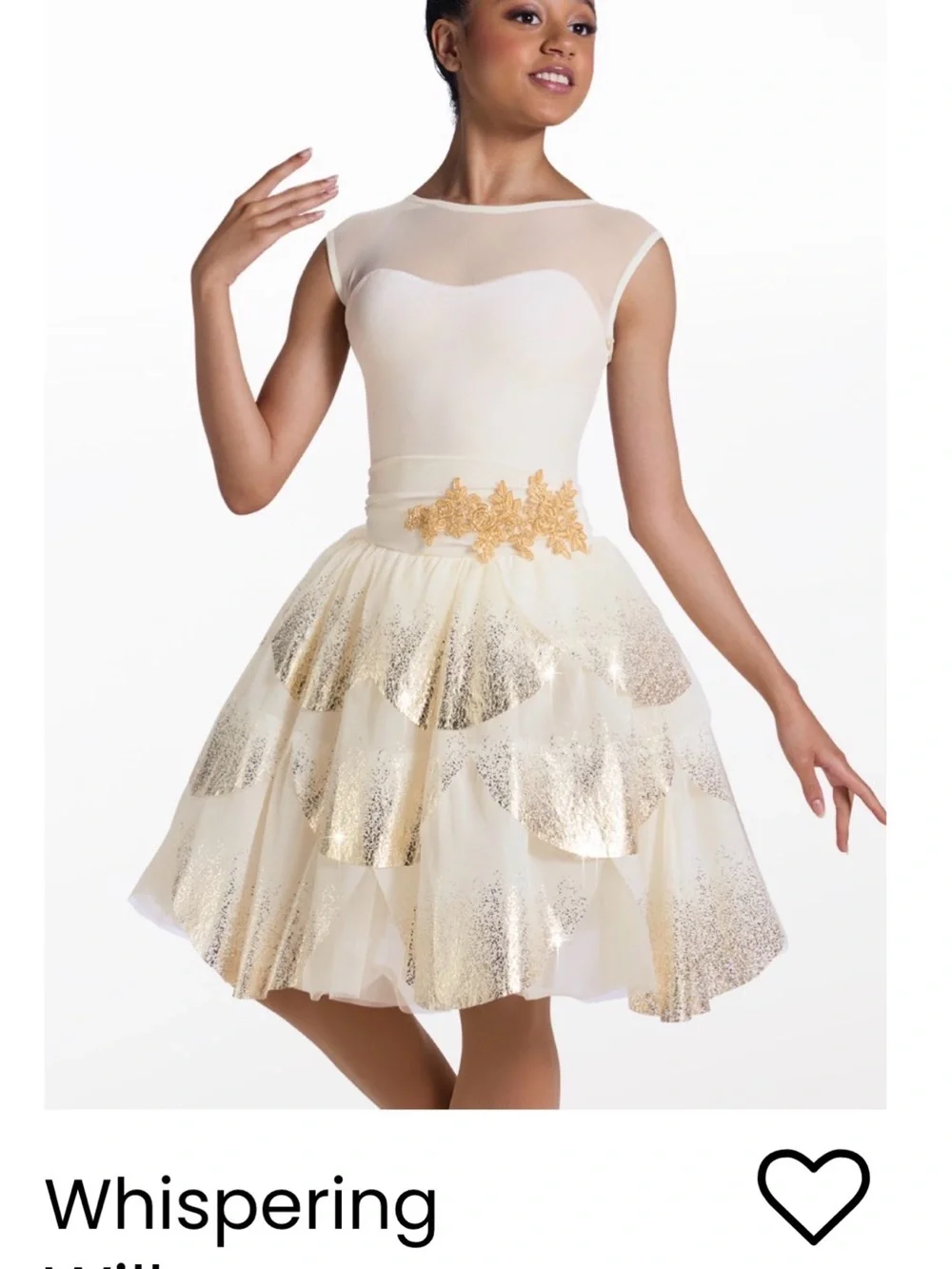Weissman Cream Whispering willow Dance Costume